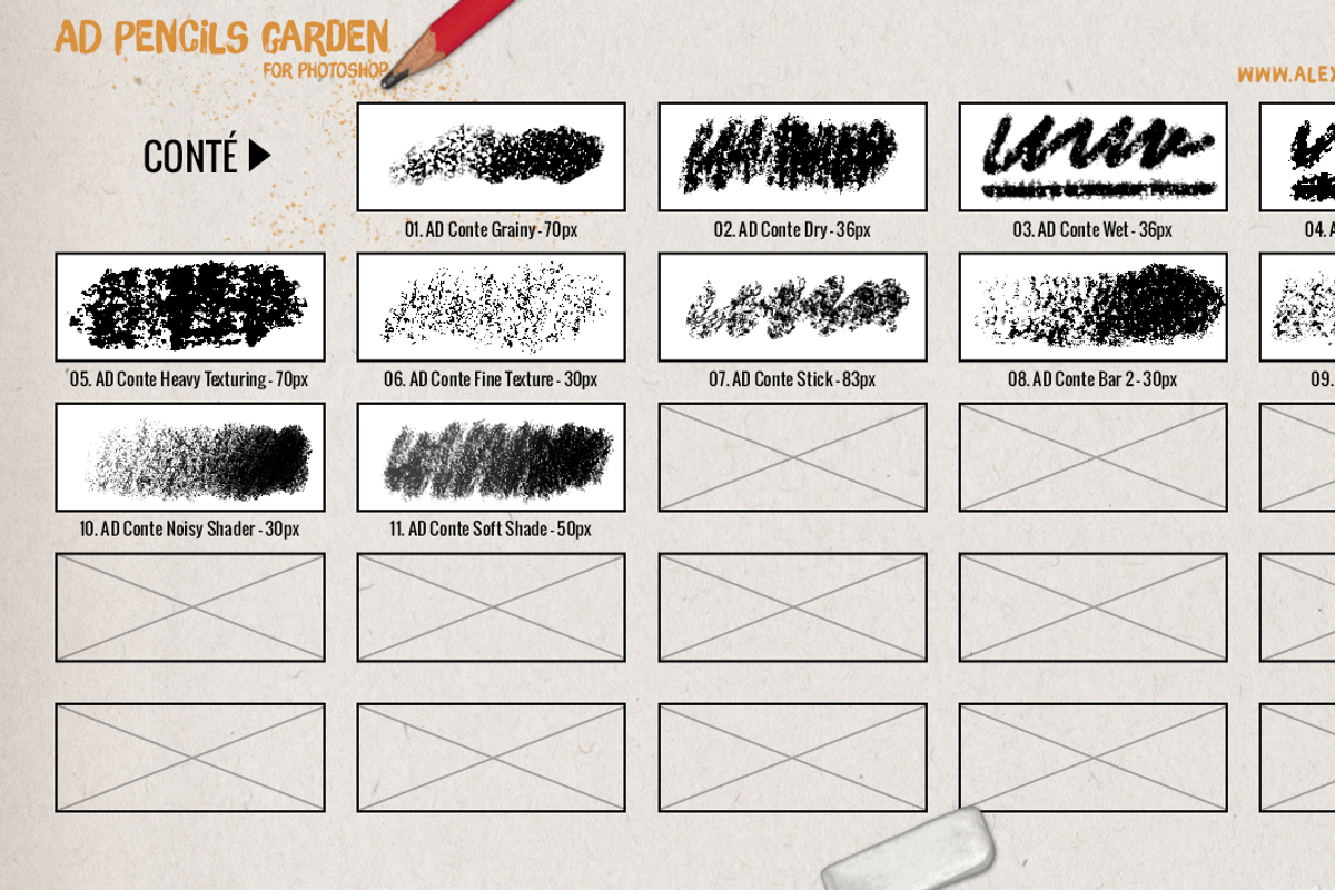 AD Pencils Garden, a Brush Add-On by Alex Dukal (Photo 7 of 8)