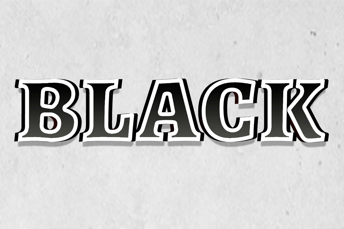 Black Text Effect Layout, a Layer Style Add-On by CreativeShaper (Photo 2 of 2)