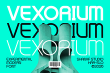 Vexorium Modern Experimental Font