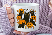 Black Cat Pumpkin Png, an Illustration by Craft Nest (Thumbnail 4 of 6)