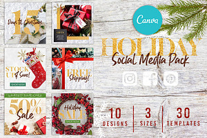 Canva Holiday Social Media Pack