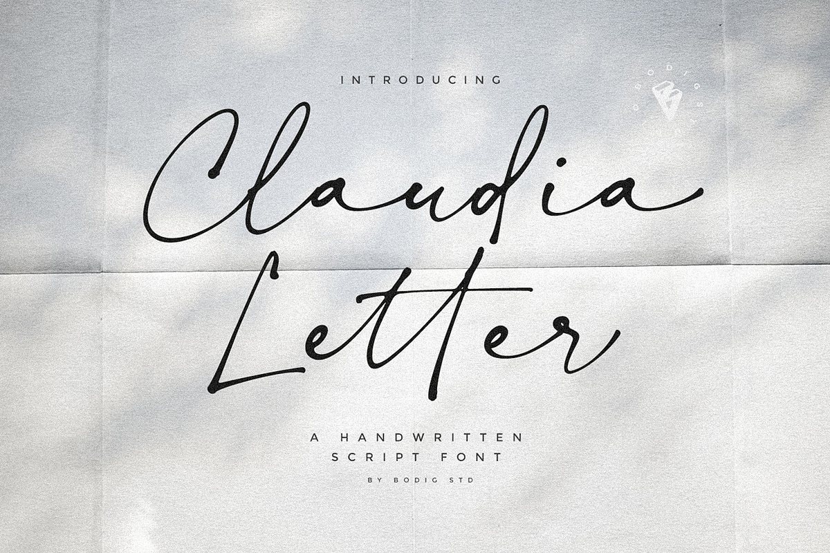 Claudia Letter Font, a Font by BodigStd (Photo 1 of 10)