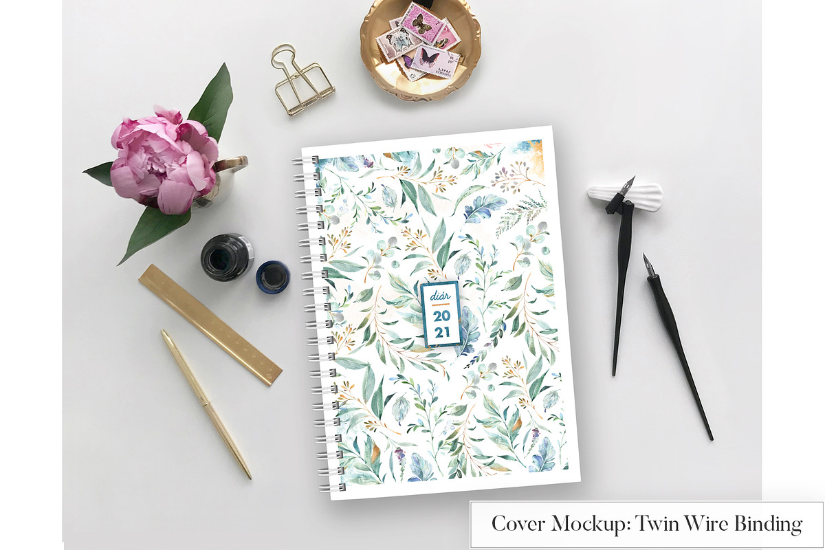 Calligraphy Planner Mockup (16 in 1), a Books & Magazine Mockup by Europe.graphics (Photo 3 of 7)