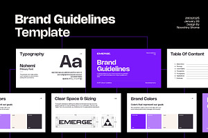 Brand Guidelines 2025, a Branding & Logo Template by Nowshinz Shoma