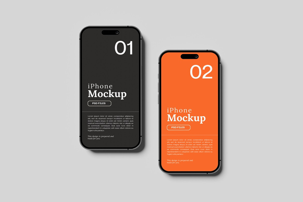 iPhone 15 Pro Max Mockups, an iPhone Mockup by AndikaGraphic (Photo 3 of 7)