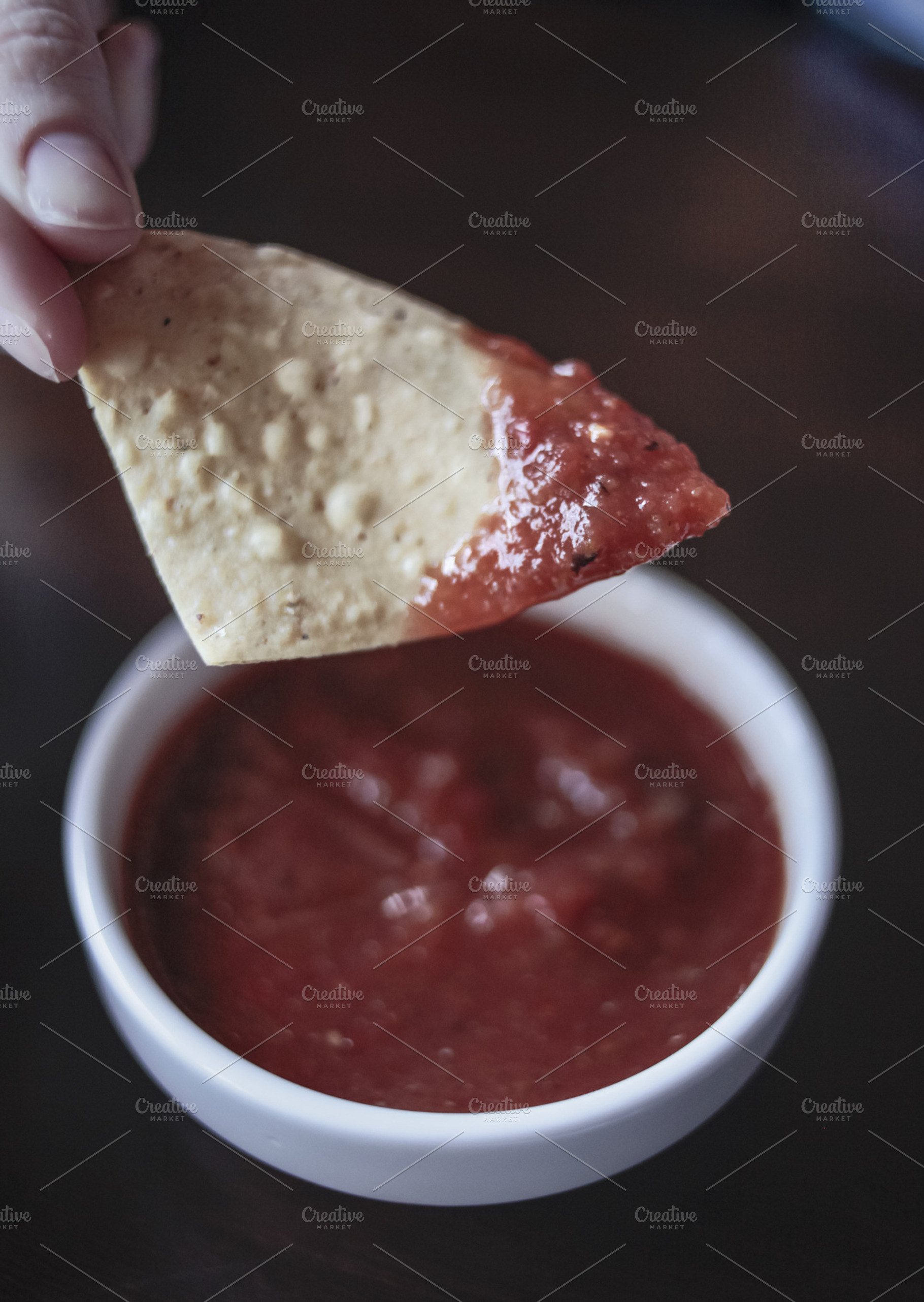 Chips and salsa featuring chips, tortilla, and mexican
