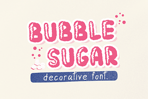 Bubble Sugar Decorative Font