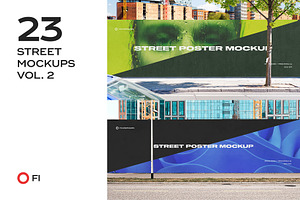Urban mockup poster street vol.2