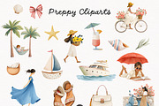 Mediterranean Amalfi Clipart Set, a Person Illustration by PaintPixelCo (Thumbnail 3 of 12)