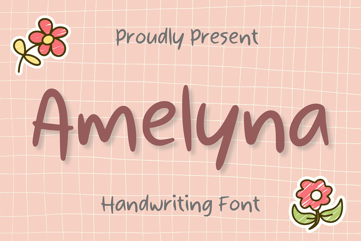 Amelyna, a Handwritten Font by Aisyah (Photo 1 of 5)