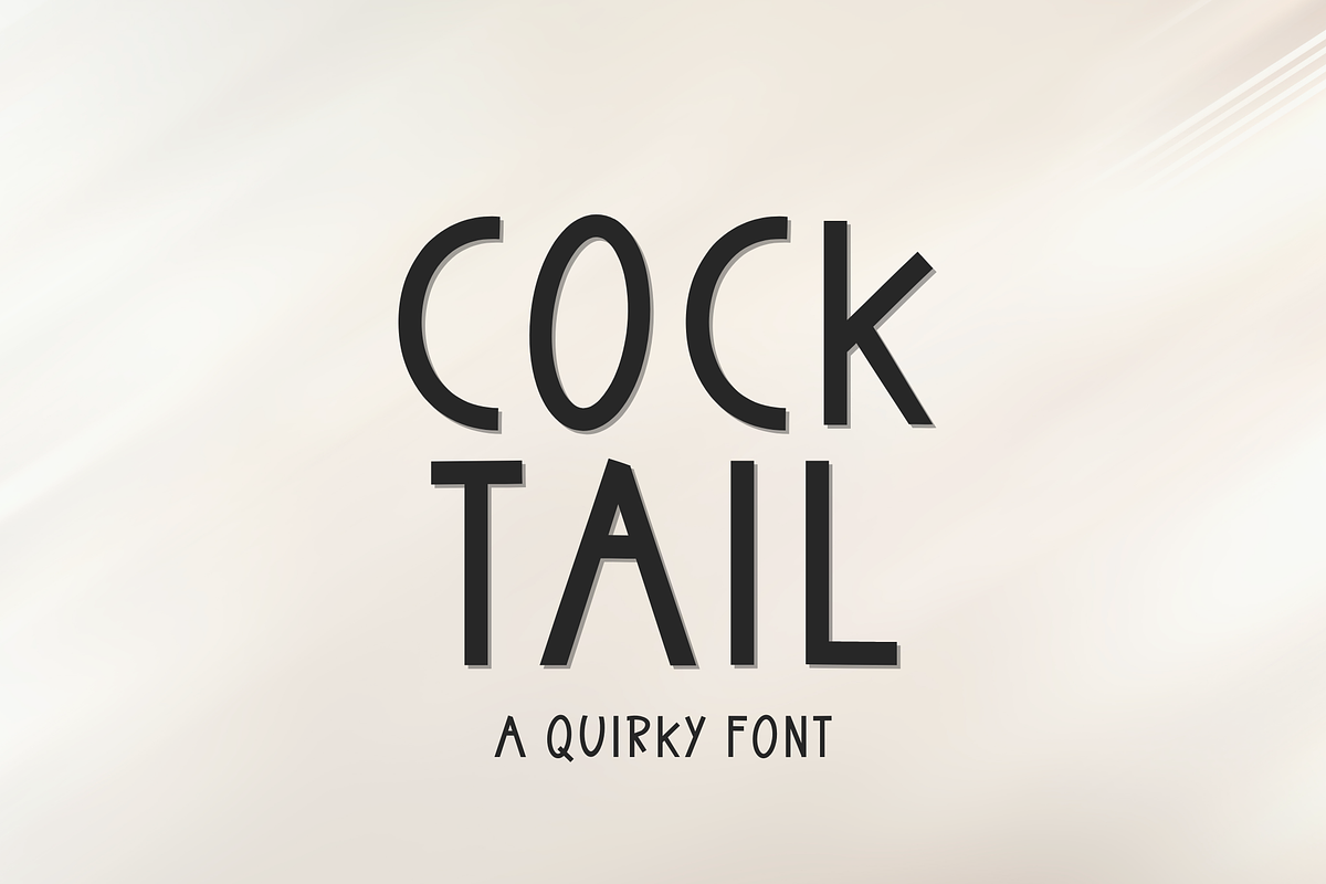 Cock tail - quirky handwritten font, a Font by Sk designs (Photo 1 of 8)