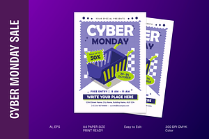 Cyber Monday Flyer, a Flyer Template by MMPixelCraft