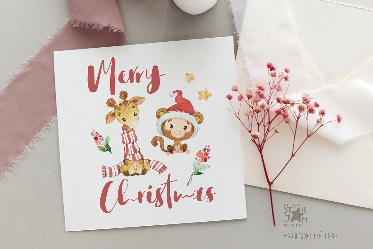 African Christmas Collection, an Animal Illustration by StarJam (Photo 3 of 5)
