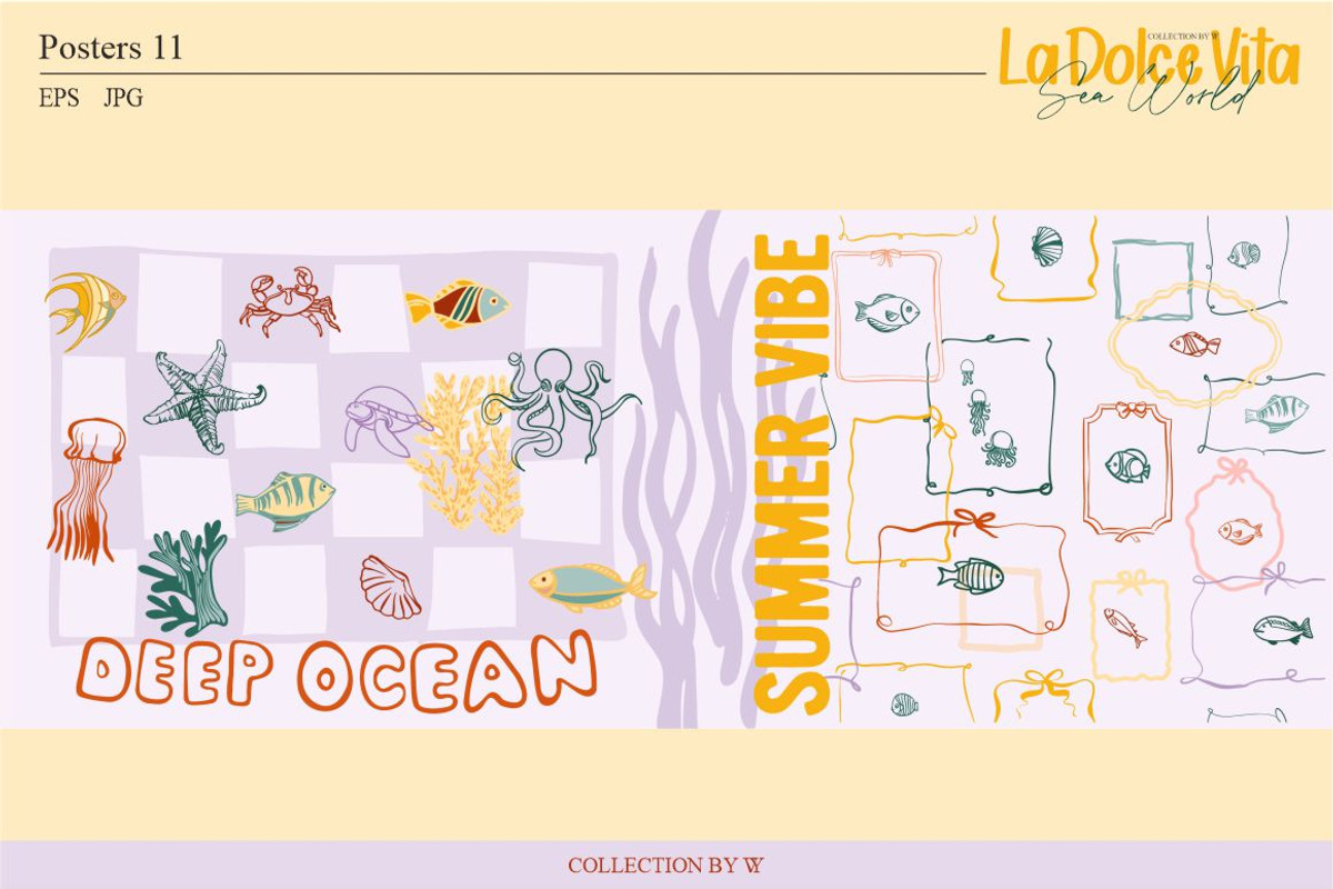 La Dolce Vita-Sea world, an Animal Illustration by Collection by VY (Photo 5 of 15)