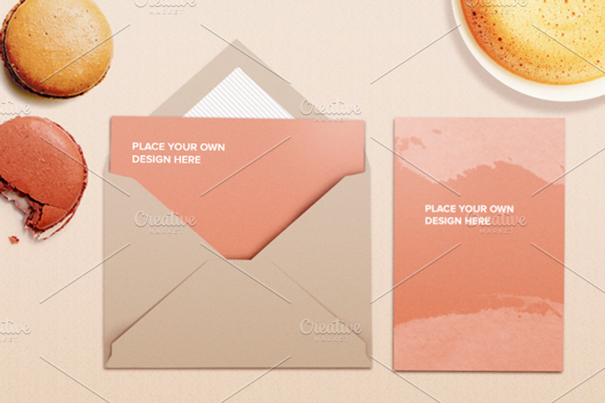 Vol. 1 - 3 Card and Envelope Mockups, a Product Mockup by Moon Starer Studio (Photo 4 of 4)