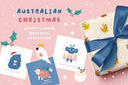 Australian Christmas Greeting Set, an Animal Illustration by danceyourlife (Thumbnail 1 of 12)