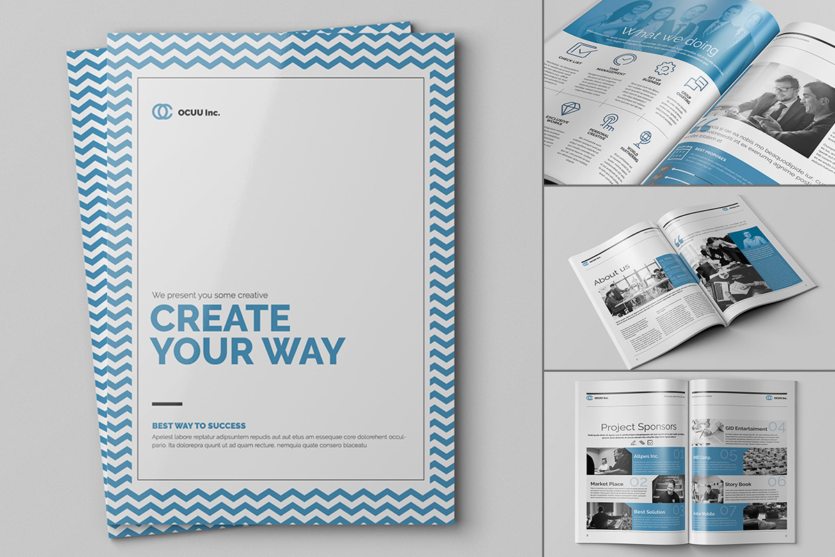 20 Creative Brochures - Mega Bundle, a Brochure Template by Kovalski (Photo 8 of 21)