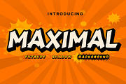 Maximal - display font, a Slab Serif Font by Fontcastle (Thumbnail 1 of 9)