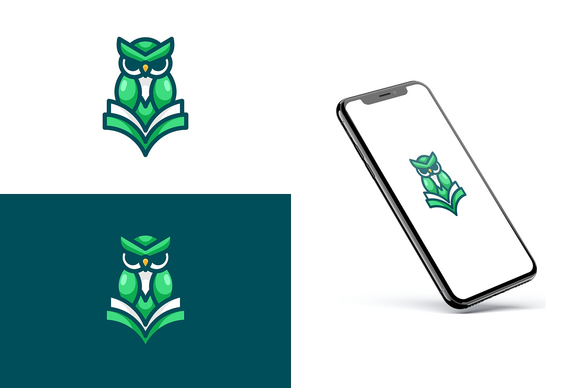 Mascot Owl Book Logo Design, a Branding & Logo Template by Artnivora.Std (Photo 4 of 4)