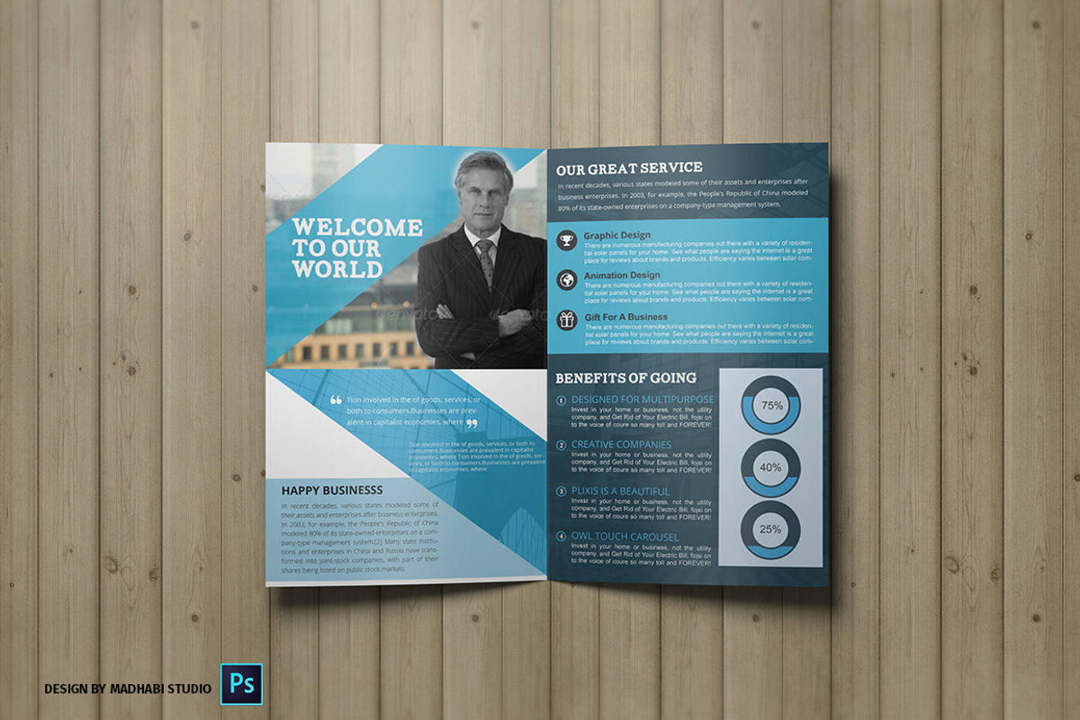 Corporate Bifold Brochure Vol 08, a Brochure Template by Madhabi Studio (Photo 5 of 5)