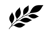 Botanical Leaf Silhouette Bundle, an Illustration by Creativeshirt (Thumbnail 22 of 51)