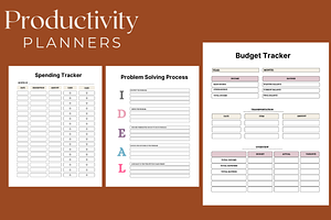 Productivity Planner - 65-Pages