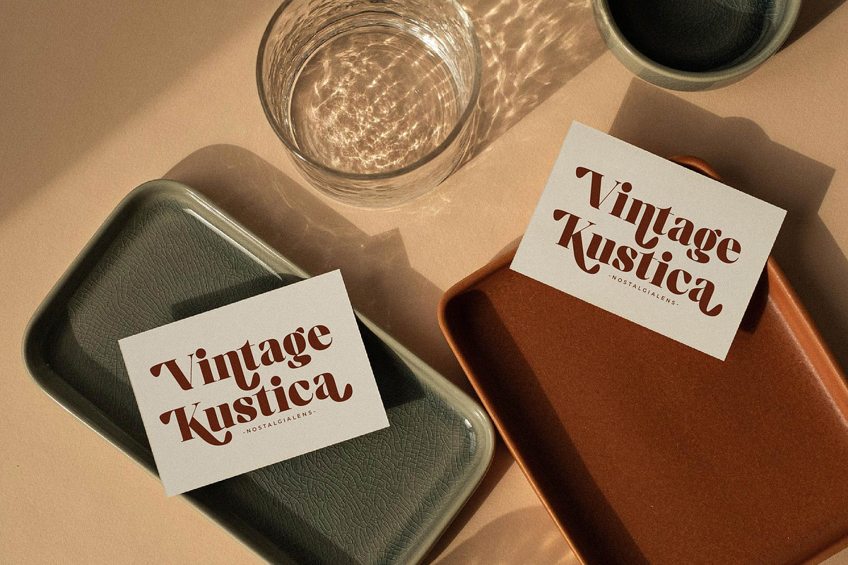 Kindora Bufferly Modern Vintage, a Serif Font by Letterena Studios (Photo 7 of 15)