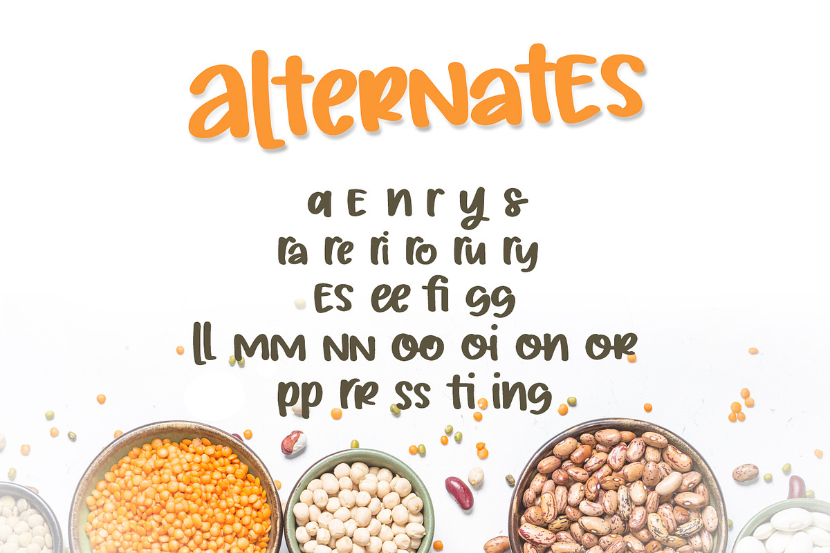 Silly Beans Font preview 3