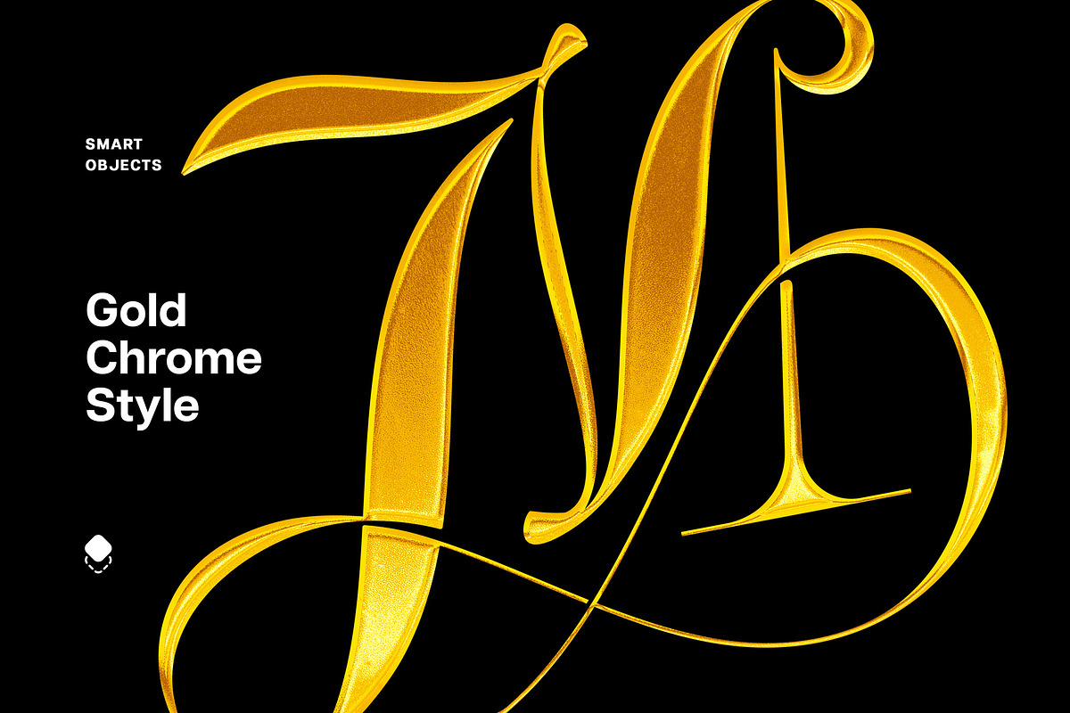 Gold Chrome Effect, a Layer Style Add-On by Design Squad (Photo 1 of 4)