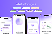 Elle AI Chat App UI Kit - Figma, an UI Kit Template by Brickclay (Thumbnail 5 of 14)