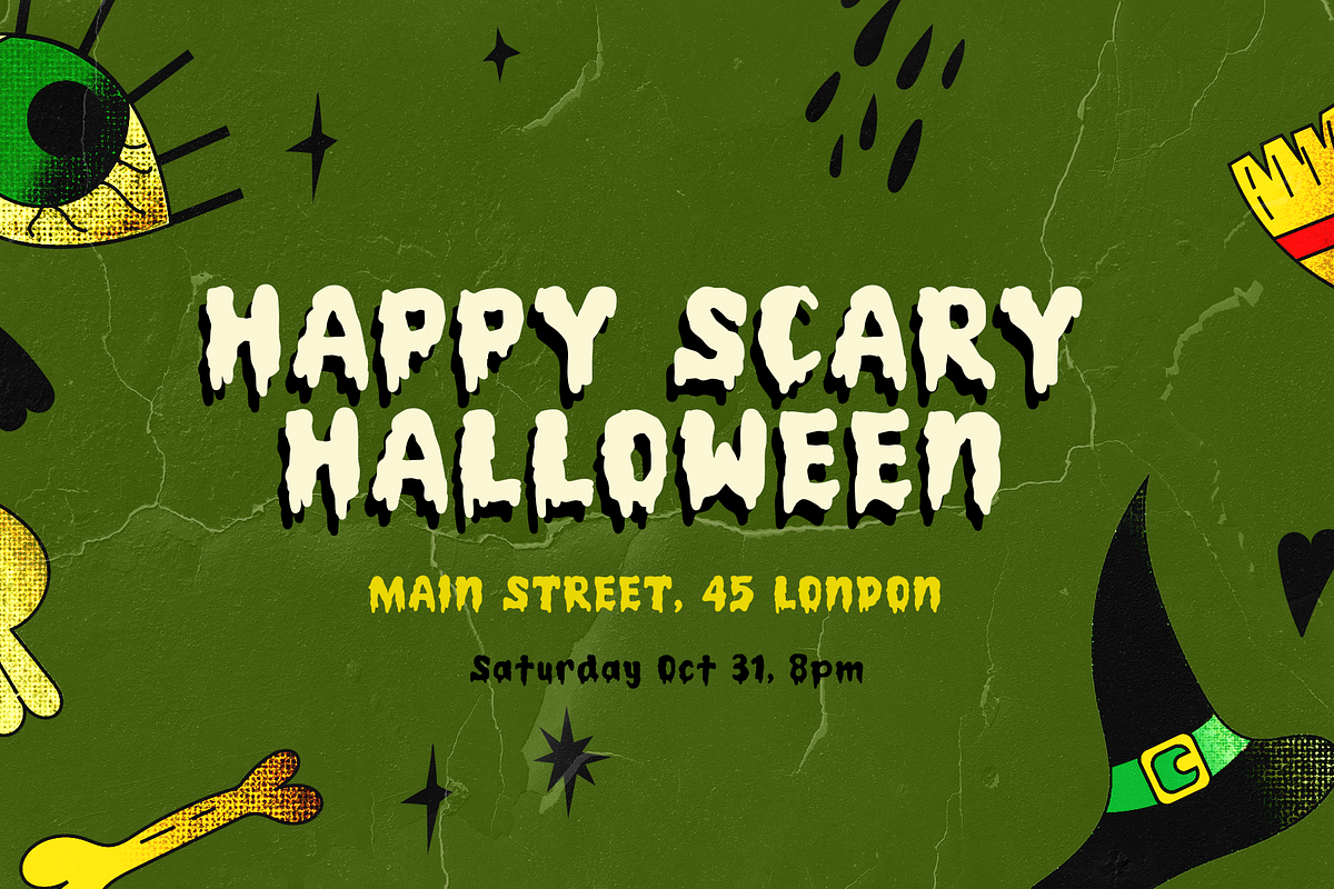 Spooky Land - A Display Font, a Sans Serif Font by Boediman (Photo 2 of 7)