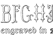 Victorian Alphabets PACK 19 FONTS !!, a Blackletter Font by Intellecta Design (Thumbnail 43 of 48)
