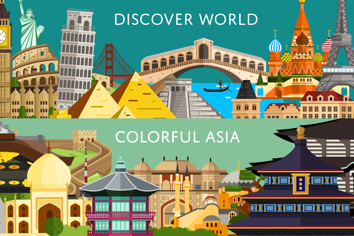 Most famous landmarks of the world, an Illustration by Alfazet Chronicles (Photo 4 of 12)