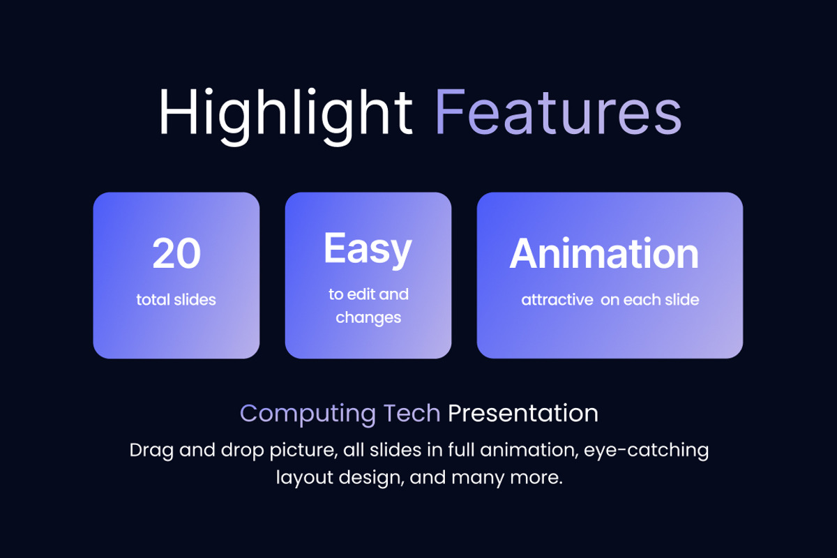 Computing Tech Google Slides, a Presentation Template by Loin Studio (Photo 2 of 4)