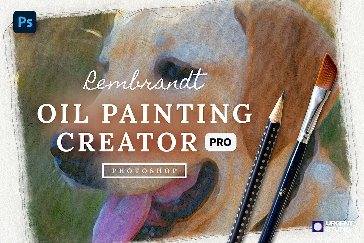 Photoshop Oil Painting Effect, a Texture Graphic by urgent studio (Photo 1 of 7)