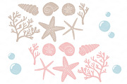 Seashells Clipart in Soft Pink, an Illustration by Amanda Ilkov (Thumbnail 5 of 5)