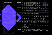 V3CKT0R Futuristic Typeface, a Font by Alex-Banks Type (Thumbnail 4 of 6)