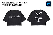 oversized cropped t-shirt mockup, a Shirt Mockup by yalanois (Thumbnail 1 of 5)