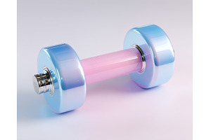 The image features a dumbbell with a, a Sports & Recreation Photo by ZinetroN