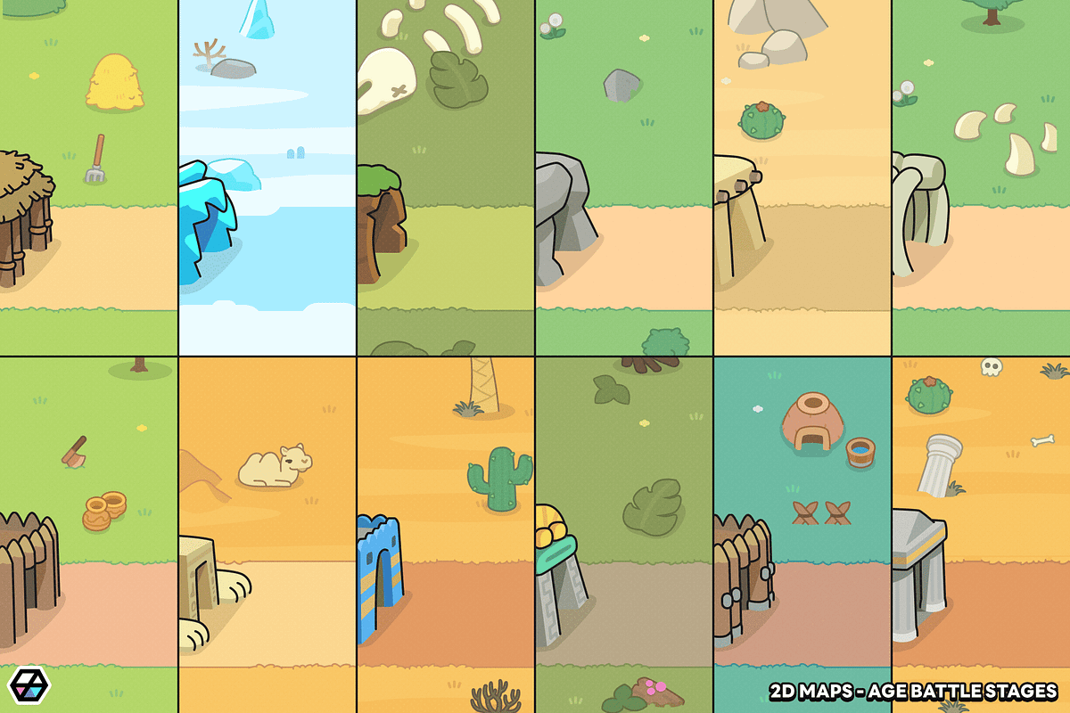 2D Maps - Age Battle Stages, a Background Graphic by LAYERLAB (Photo 2 of 17)