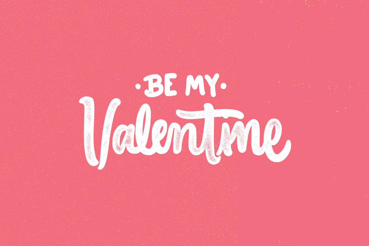 Valentine's Lettering quotes + Bonus, a Texture Illustration by Davihero (Photo 2 of 6)