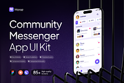 Horaz - Fun Modern Messenger UI Kit, an UI Kit Template by Rafiq | YDN (Thumbnail 1 of 6)