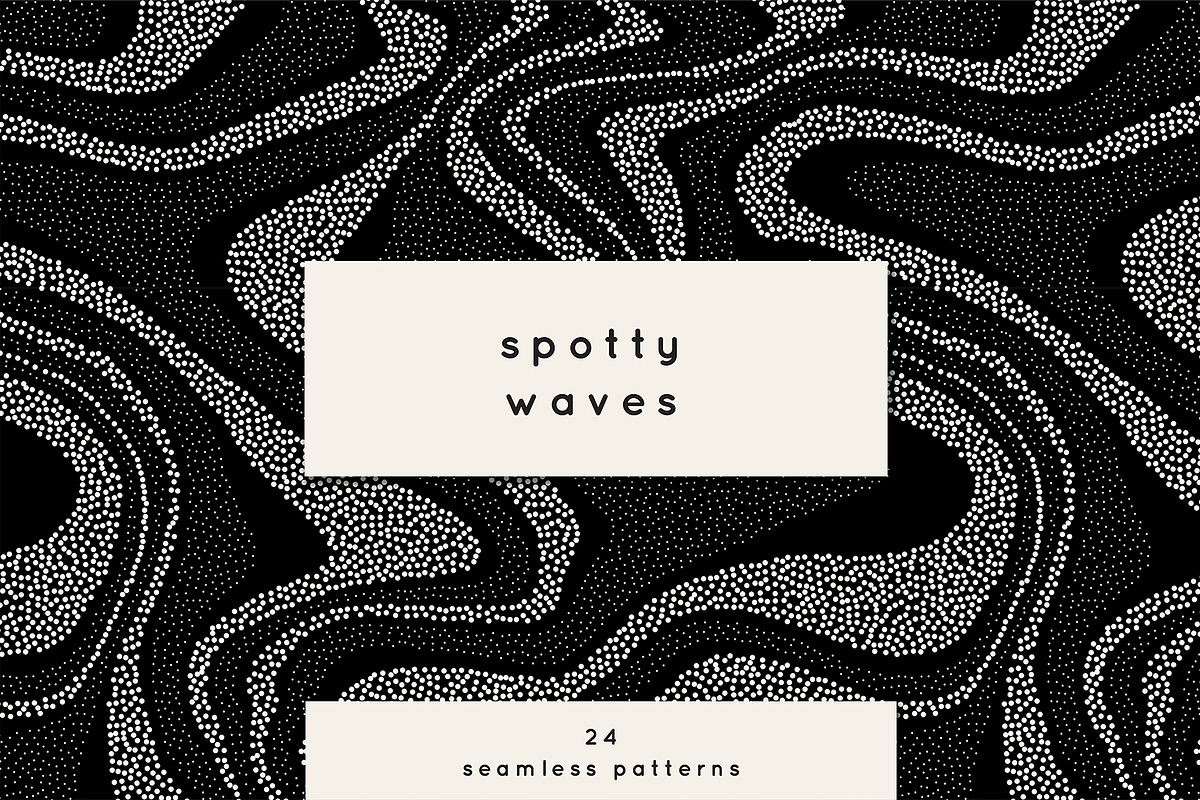Spotty Waves | Seamless Patterns Set, a Pattern Graphic by Curly_Pat (Photo 1 of 7)