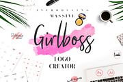 Girlboss Logo Creator Pack, a Branding & Logo Template by Pulp Creative Studios (Thumbnail 1 of 11)
