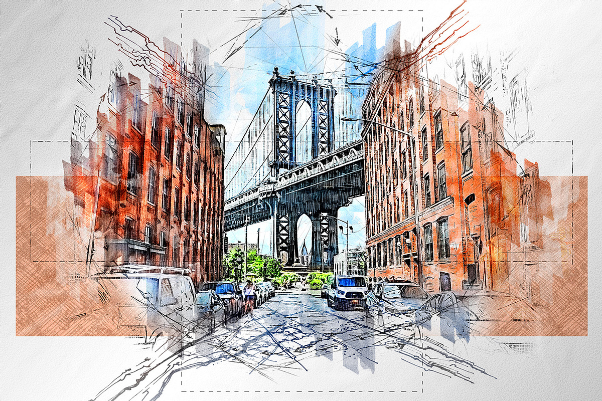 Graphic Marker Photoshop Action, an Action Add-On by GorynArt (Photo 13 of 20)