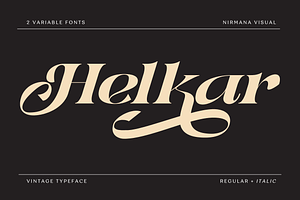 Helkar Vintage - Branding Logo Font