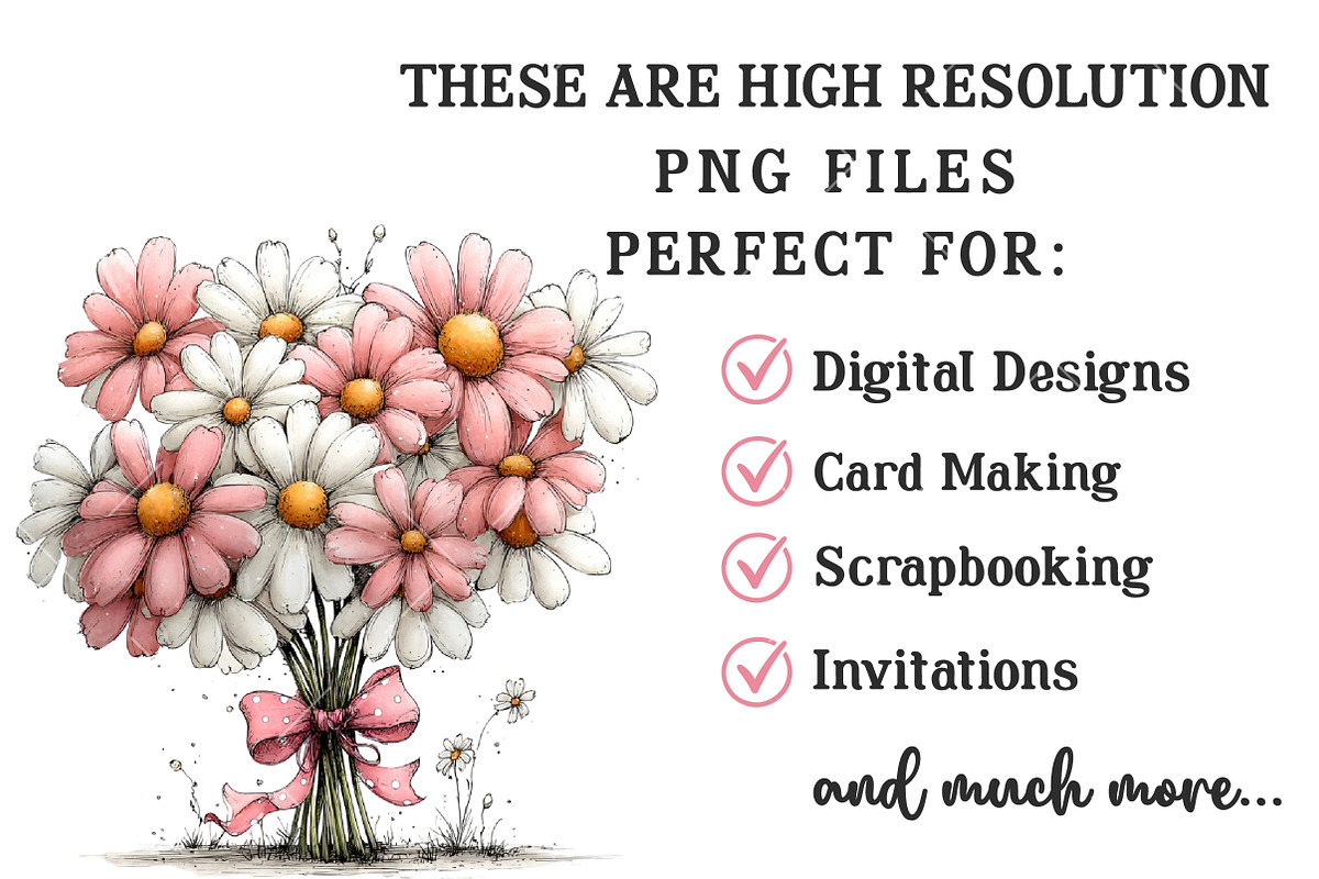 Whimsical Summer Flowers Clipart, an Illustration by OK Design (Photo 6 of 6)