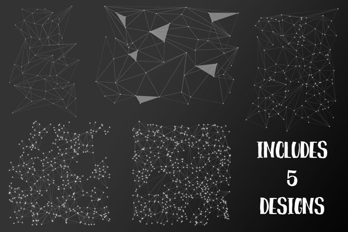 Abstract Geometry Triangular Network, a Texture Graphic by Transfuchsian (Photo 2 of 5)