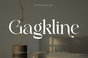 Gagkline Modern Serif Font