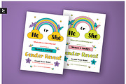 Gender Reveal Invitation Colorful, an Invitation Template by Neermana (Thumbnail 1 of 4)